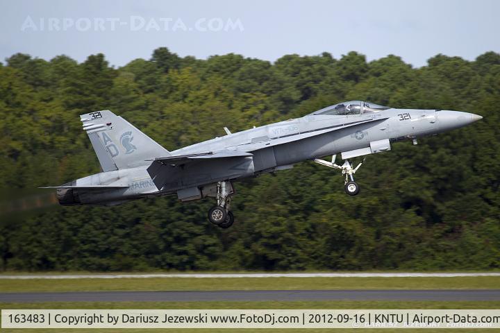 163483, 1988 McDonnell Douglas F/A-18C Hornet C/N 0714/C042, F/A-18C Hornet 163483 AD-321 from VFA-106 