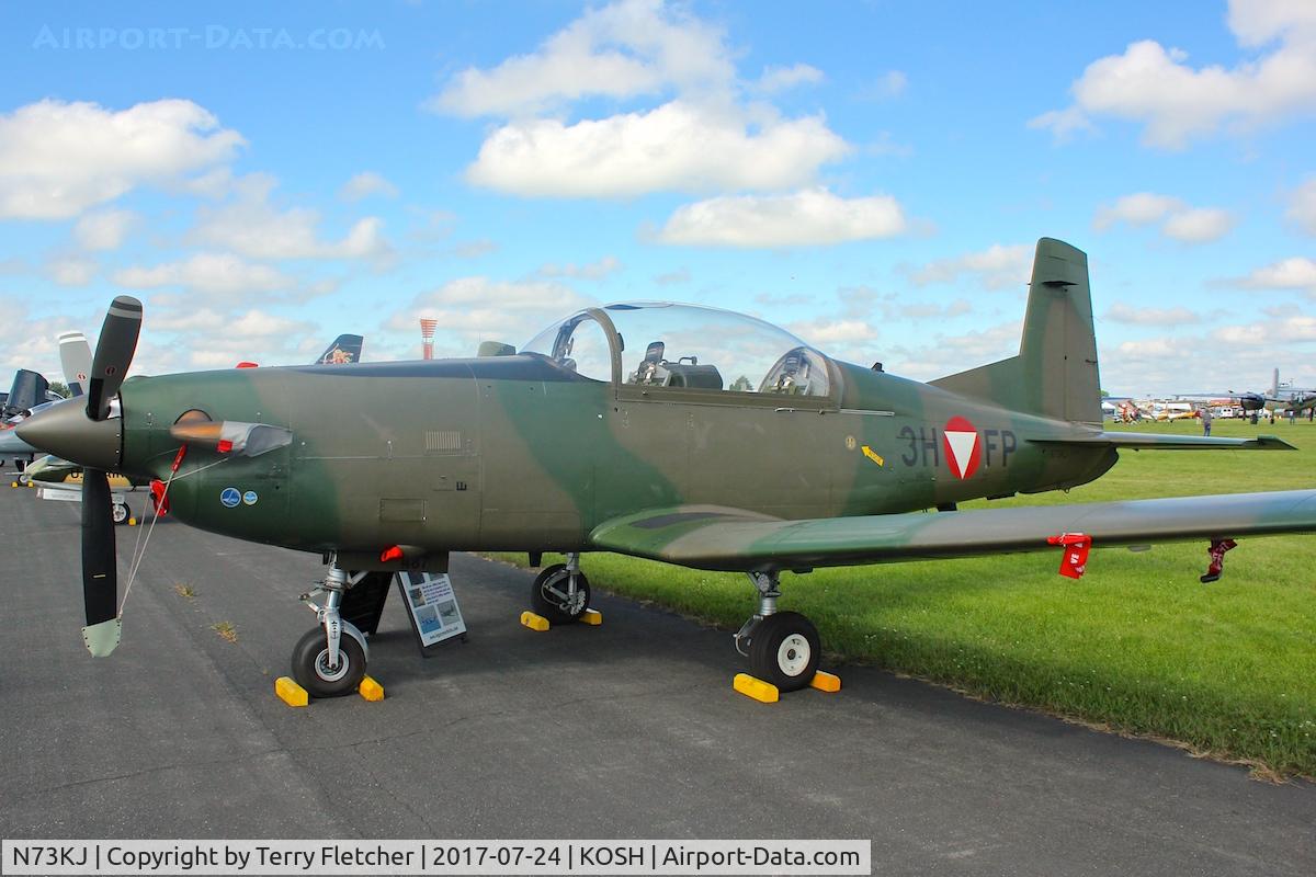 N73KJ, 1985 Pilatus PC-7 C/N 487, At 2017-EAA Airventure at Oshkosh