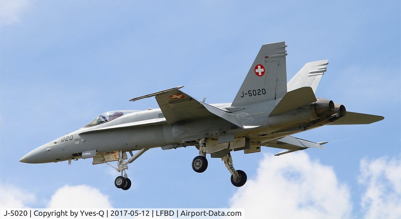 J-5020, McDonnell Douglas F/A-18C Hornet C/N 1369/SFC020, Swiss Air Force McDonnell Douglas FA-18C Hornet, Bordeaux-Mérignac Air Base 106 (LFBD-BOD) Open day 2017