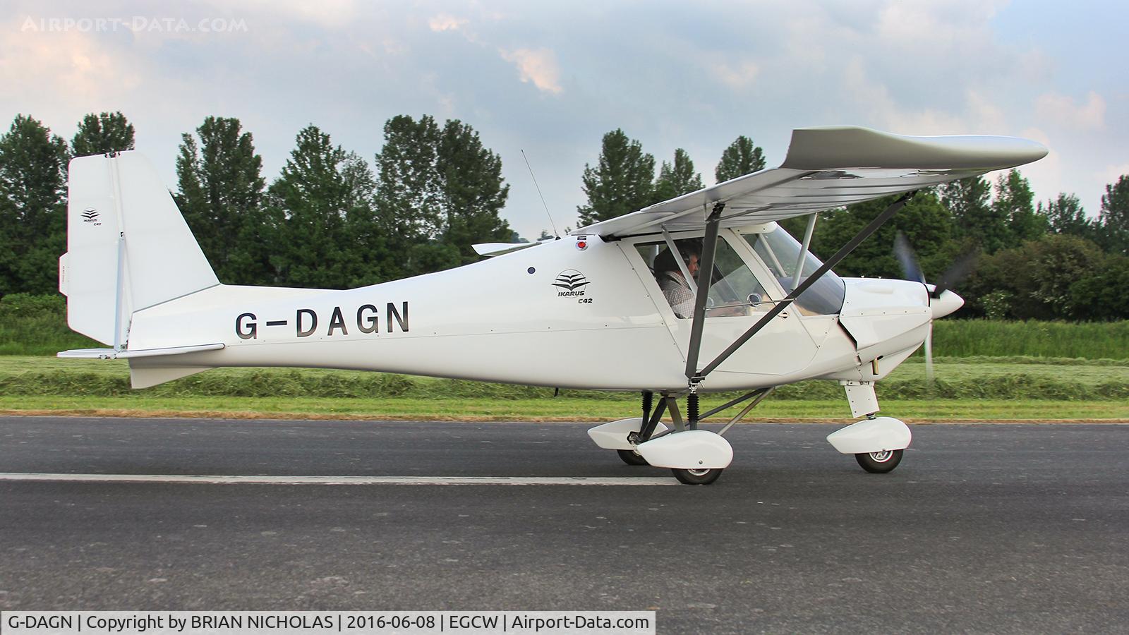 G-DAGN, 2015 Comco Ikarus C42 FB80 Bravo C/N 1509-7419, Dragon Wings Micro Lights, training  school.