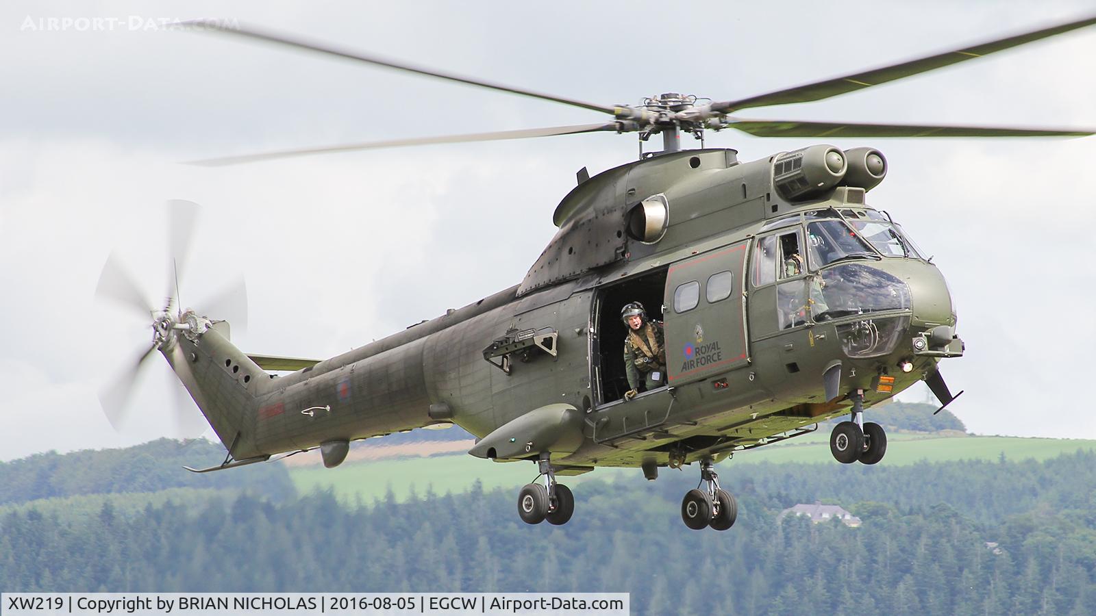 XW219, 1971 Westland Puma HC.1 C/N 1144, Puma at Welshpool.
