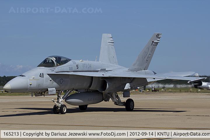 165213, McDonnell Douglas F/A-18C Hornet C/N 1388/C438, F/A-18C Hornet 165213 NE-411 from VFA-34 
