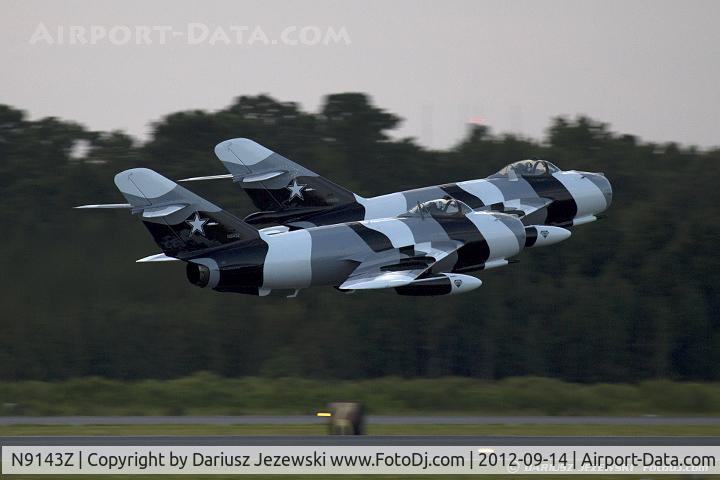 N9143Z, 1959 PZL-Mielec Lim-5 (MiG-17F) C/N 1C1707, Black Diamond Jet Team - N9143Z