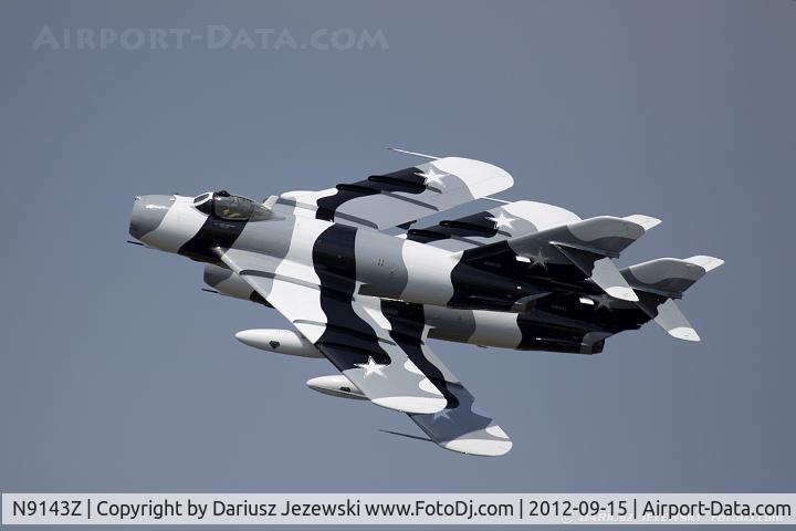 N9143Z, 1959 PZL-Mielec Lim-5 (MiG-17F) C/N 1C1707, Black Diamond Jet Team - N9143Z