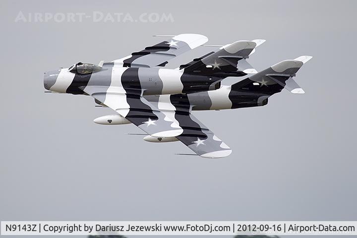 N9143Z, 1959 PZL-Mielec Lim-5 (MiG-17F) C/N 1C1707, Black Diamond Jet Team - N9143Z