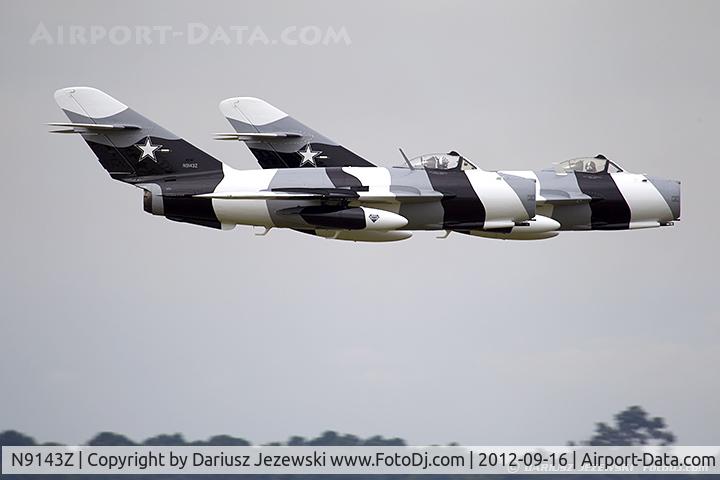 N9143Z, 1959 PZL-Mielec Lim-5 (MiG-17F) C/N 1C1707, Black Diamond Jet Team - N9143Z