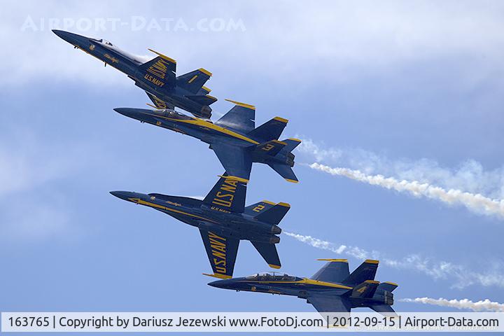 163765, 1989 McDonnell Douglas F/A 18C Hornet C/N 0845/C122, F/A-18C Hornet 163765 C/N 0845 from Blue Angels Demo Team  NAS Pensacola, FL