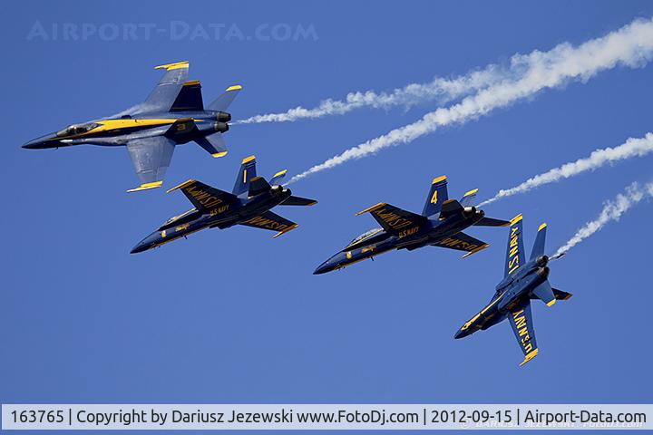 163765, 1989 McDonnell Douglas F/A 18C Hornet C/N 0845/C122, F/A-18C Hornet 163765 C/N 0845 from Blue Angels Demo Team  NAS Pensacola, FL