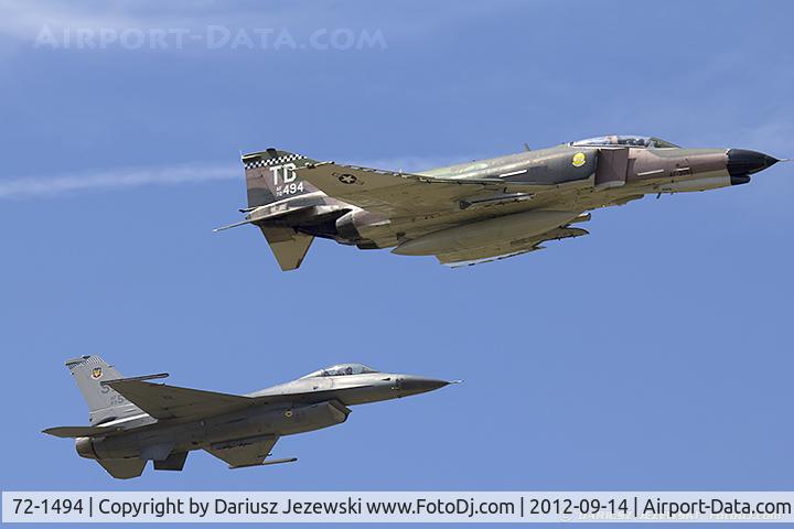 72-1494, McDonnell Douglas QF-4E Phantom II C/N 4498, QF-4E Phantom 72-1494 TD from 82nd ATRS 53rd WG Holloman AFB, NM