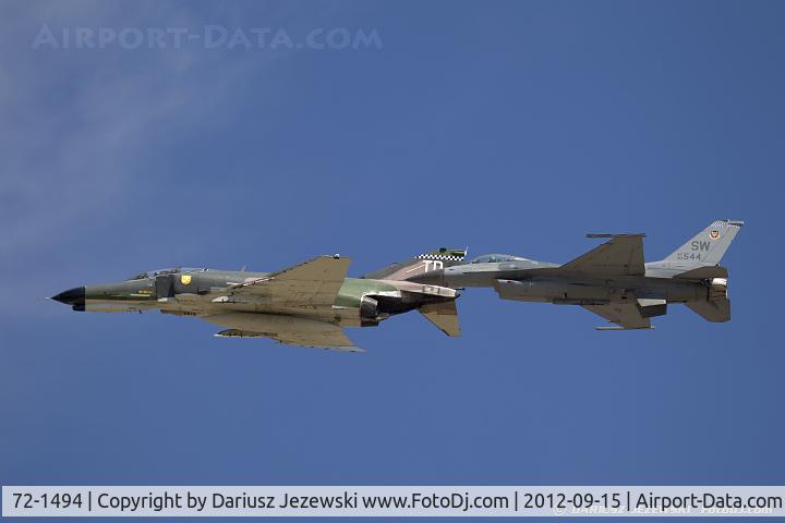 72-1494, McDonnell Douglas QF-4E Phantom II C/N 4498, QF-4E Phantom 72-1494 TD from 82nd ATRS 53rd WG Holloman AFB, NM