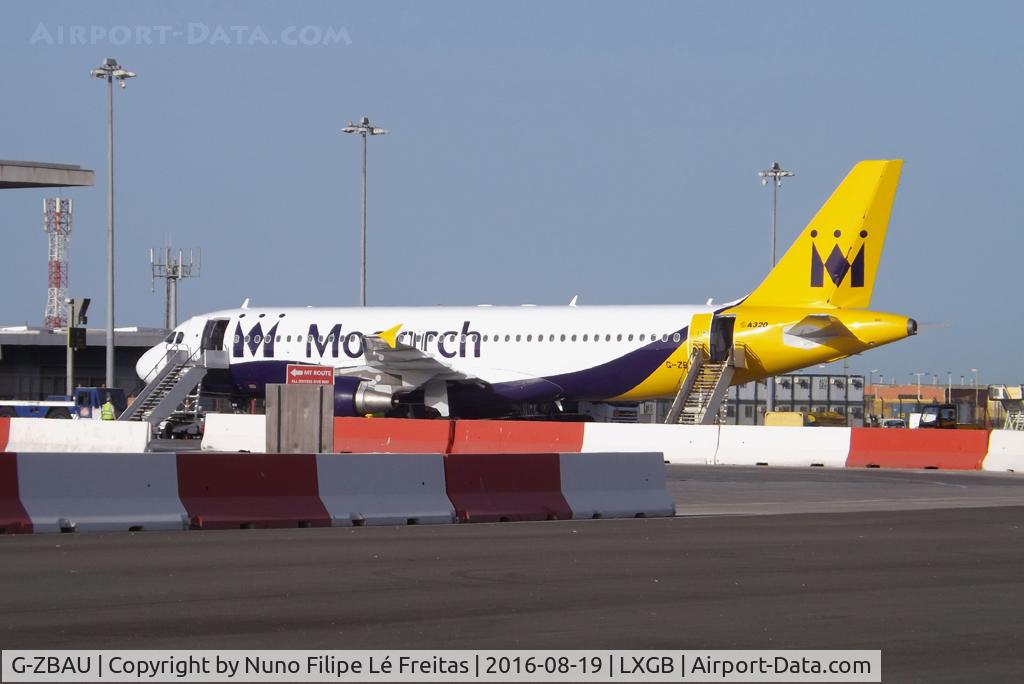 G-ZBAU, 2007 Airbus A320-214 C/N 3293, At Gibraltar.