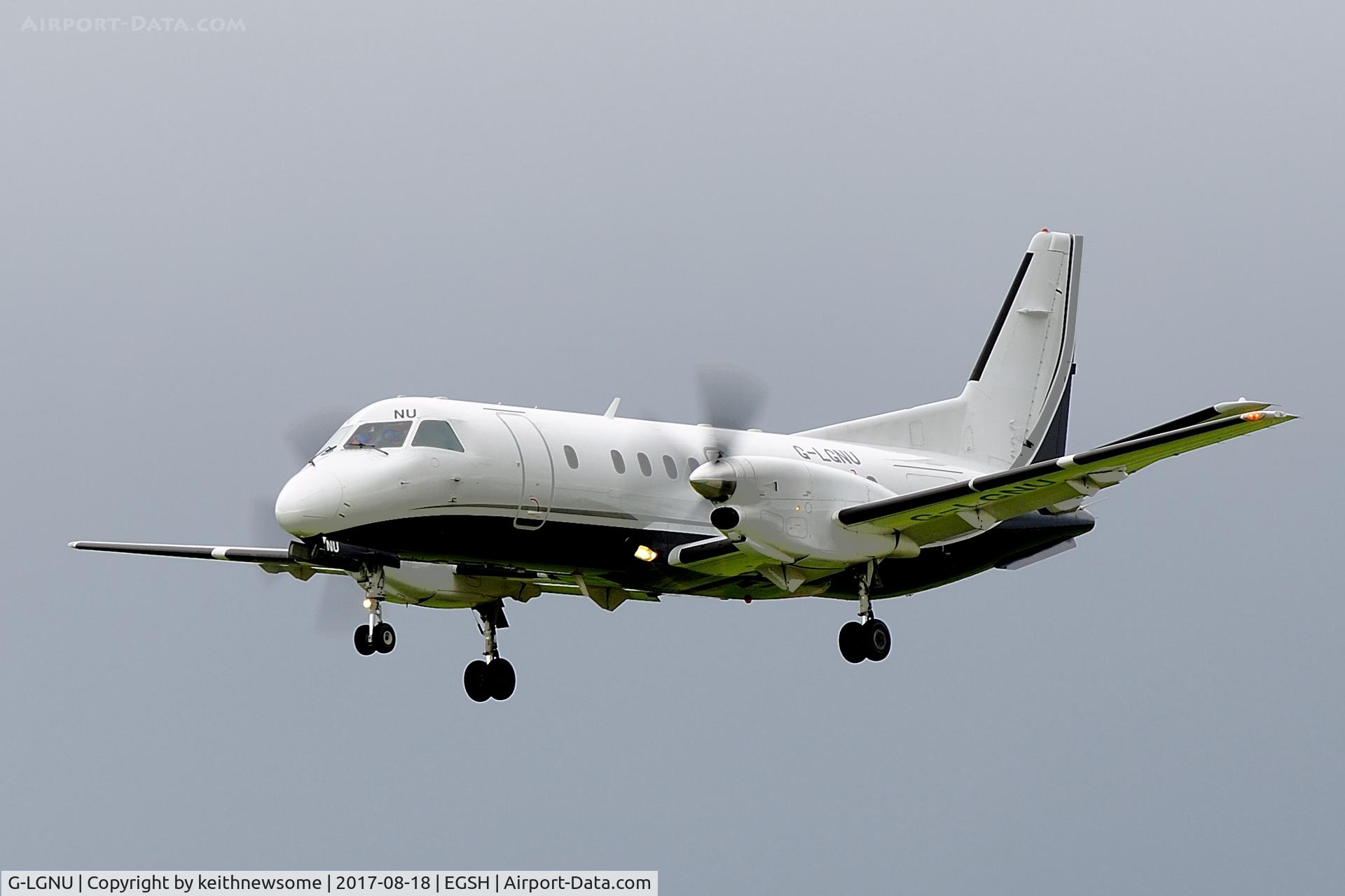 G-LGNU, 1991 Saab 340B C/N 340B-223, Positioning flight from Glasgow.