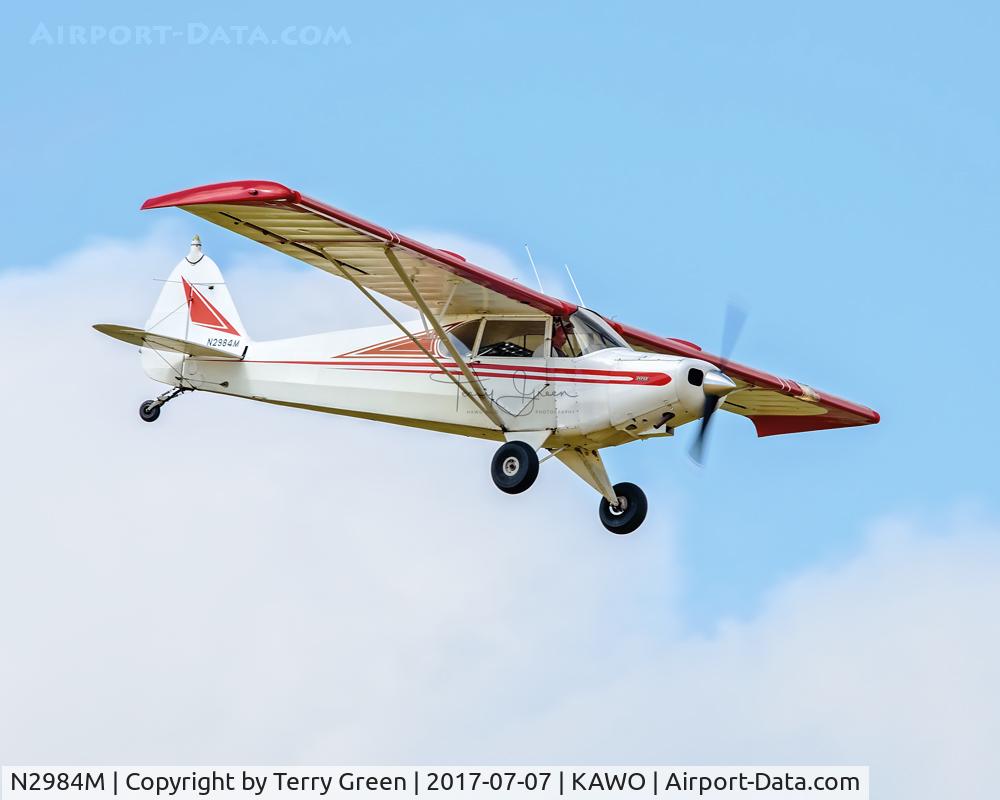 N2984M, 1946 Piper PA-12 Super Cruiser C/N 12-1369, KAWO