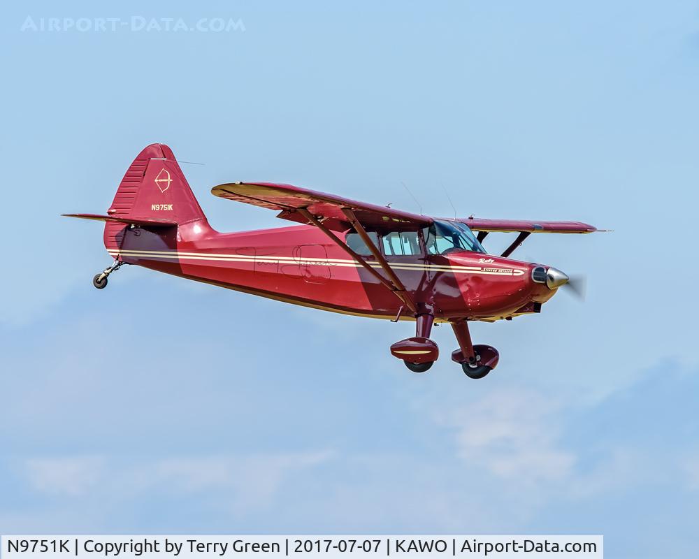 N9751K, 1947 Stinson 108-2 Voyager C/N 108-2751, KAWO