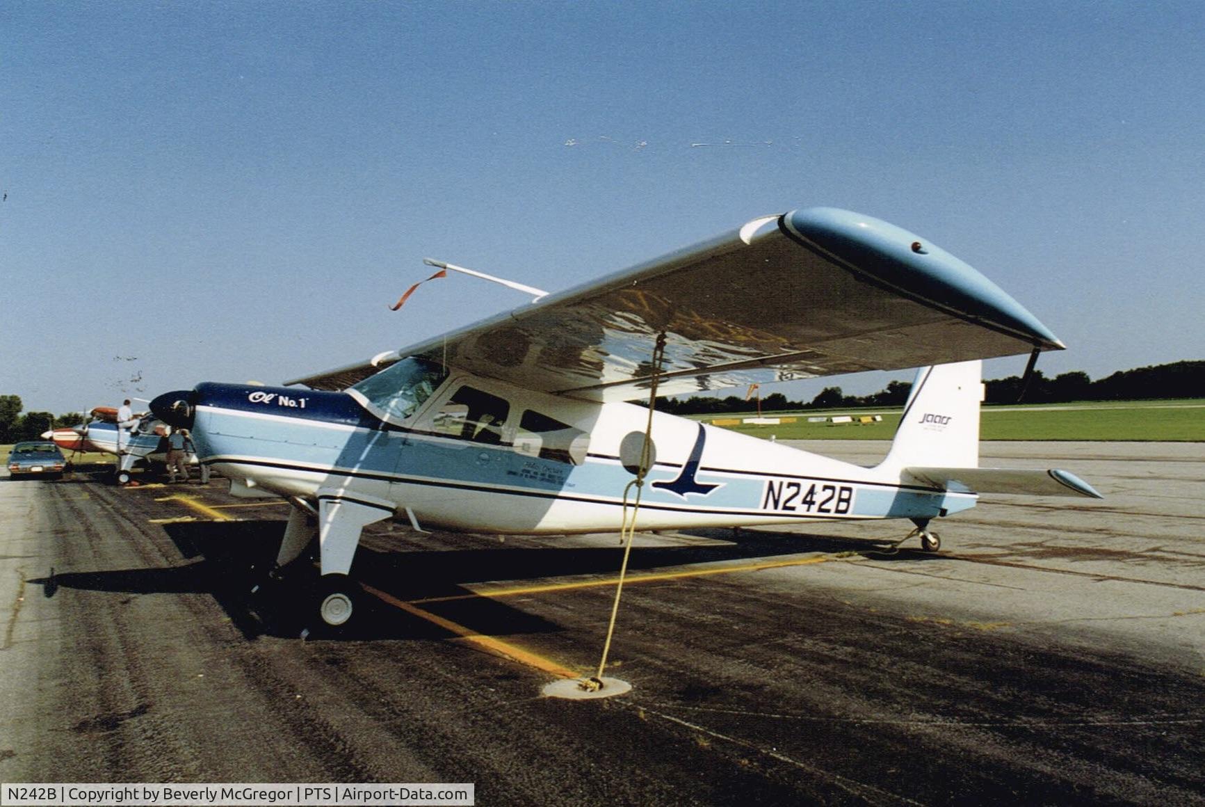 N242B, 1954 Helio H-391B Courier C/N 001, Taken in Pittsburg, KS early 1990s