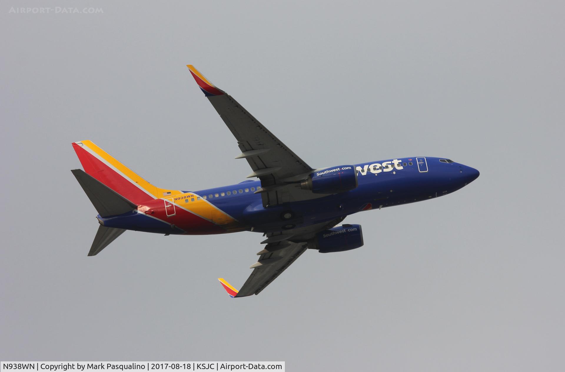 N938WN, 2009 Boeing 737-7H4 C/N 36645, Boeing 737-700
