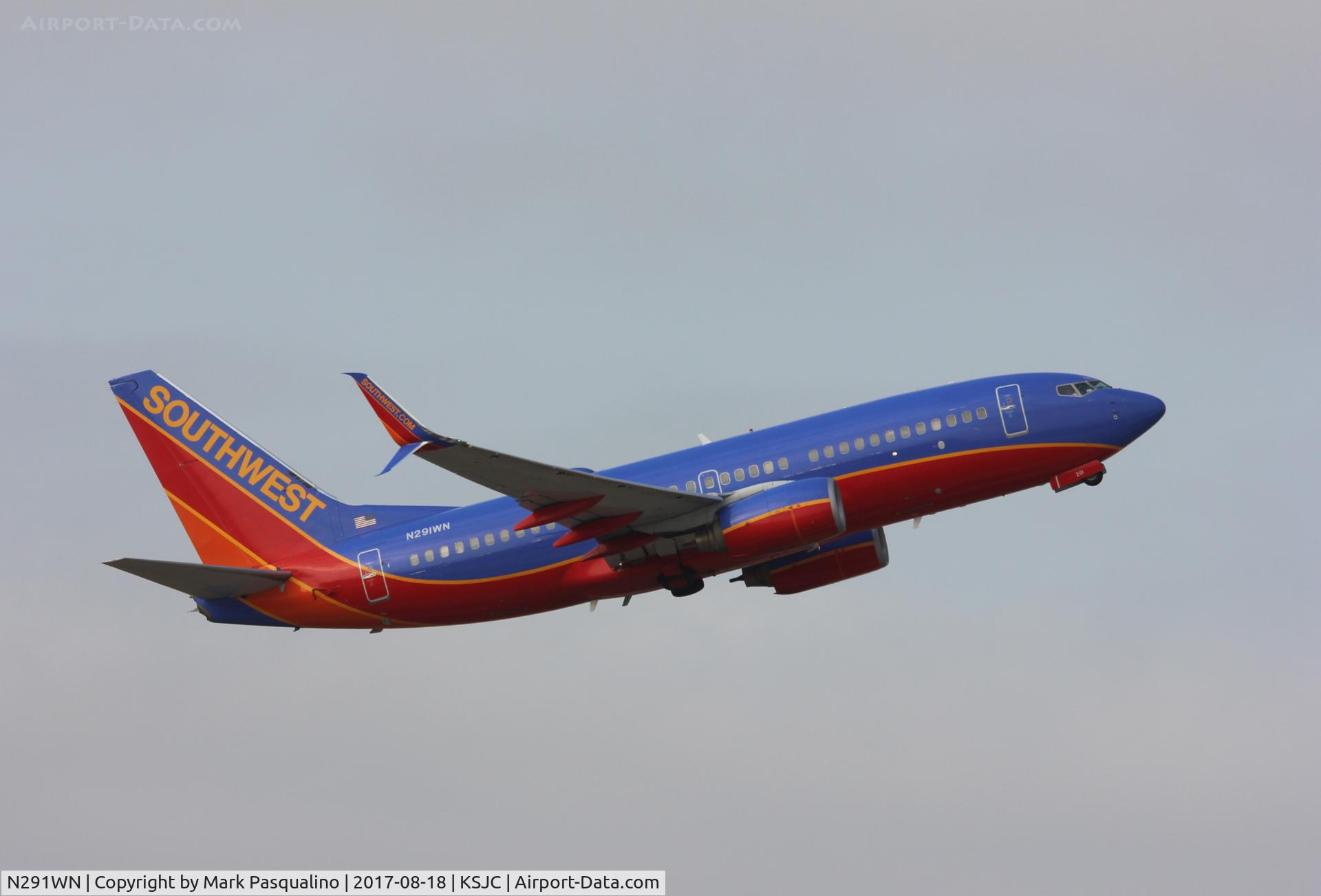 N291WN, 2007 Boeing 737-7H4 C/N 32539, Boeing 737-700