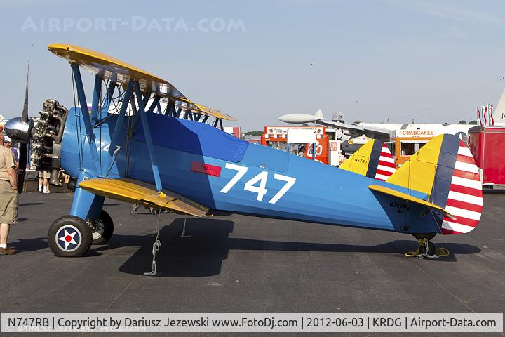 N747RB, 1941 Boeing B75N1 C/N 75-6829, Boeing B-75N1 Stearman  C/N 75-6829, N747RB