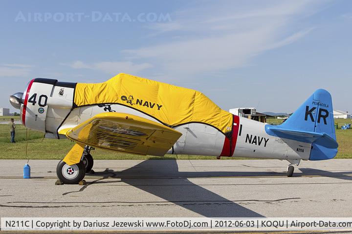N211C, 1947 Stinson 108-1 Voyager C/N 108-1965, North American SNJ-6  C/N 121-42318 - Kevin Russo, N211C