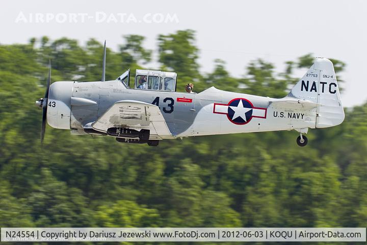 N24554, 1943 North American SNJ-4 Texan C/N 88-12281, North American SNJ-4 Texan  C/N 88-12281, N24554