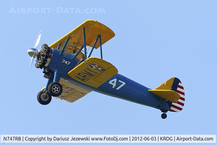 N747RB, 1941 Boeing B75N1 C/N 75-6829, Boeing B-75N1 Stearman  C/N 75-6829, N747RB