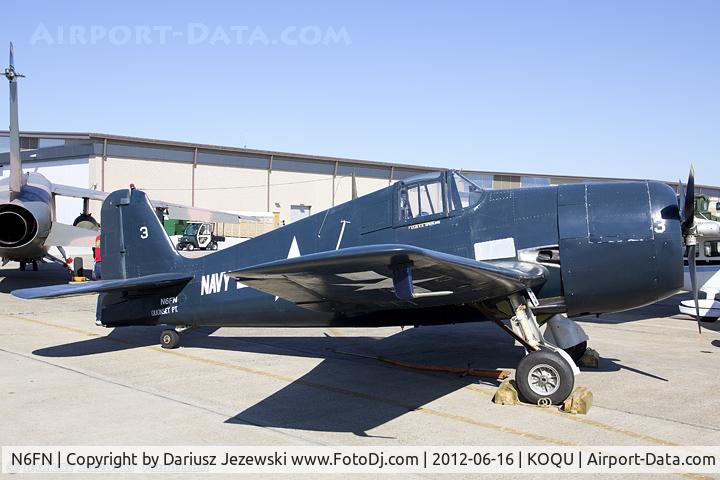 N6FN, 2005 Grumman F6F-5N Hellcat (Replica) C/N 1, Sparling Elwin E Hellcat  C/N 1 - Quonset Air Museum, N6FN