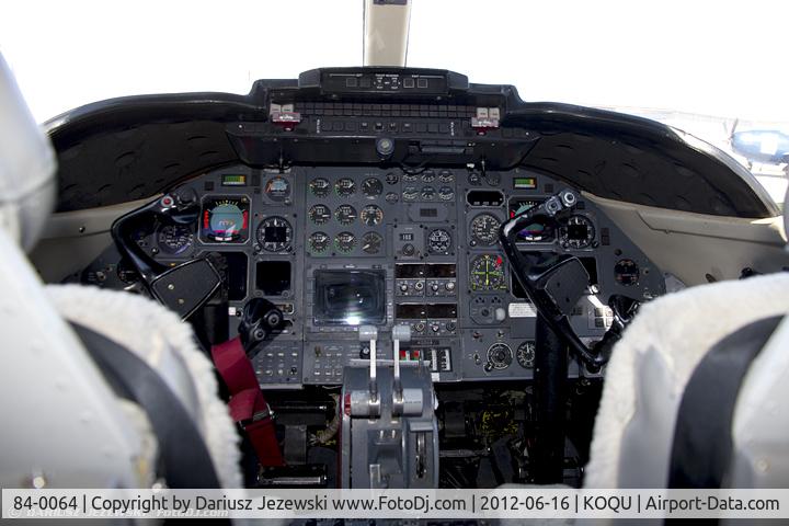 84-0064, 1984 Gates Learjet (35A) C-21A C/N 35A-510, Cockpit of C-21A Learjet 84-0064