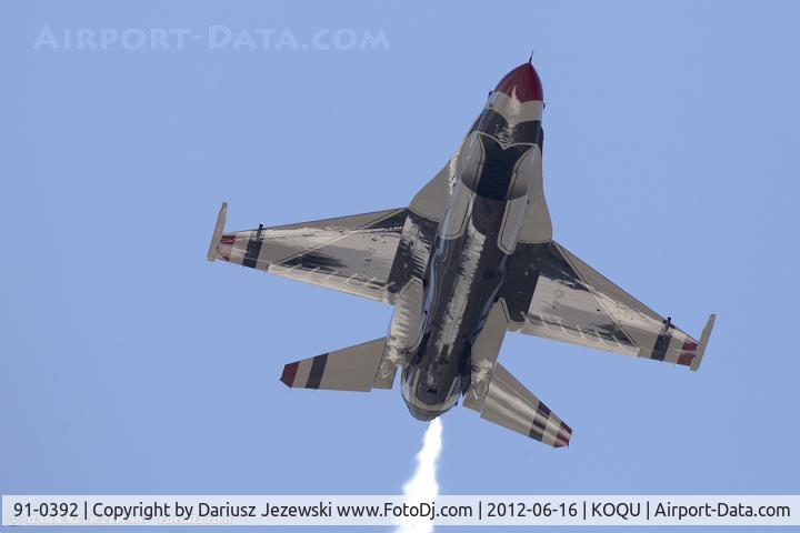 91-0392, 1993 General Dynamics F-16C Fighting Falcon C/N CC-90, F-16CM Fighting Falcon 91-0392 6 from USAF Thunderbirds  Nellis AFB, NV