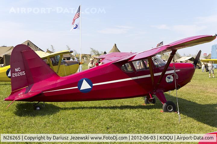 N26265, 1940 Stinson 10 C/N 7552, Stinson 10  C/N 7552, N26265