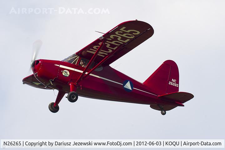 N26265, 1940 Stinson 10 C/N 7552, Stinson 10  C/N 7552, N26265
