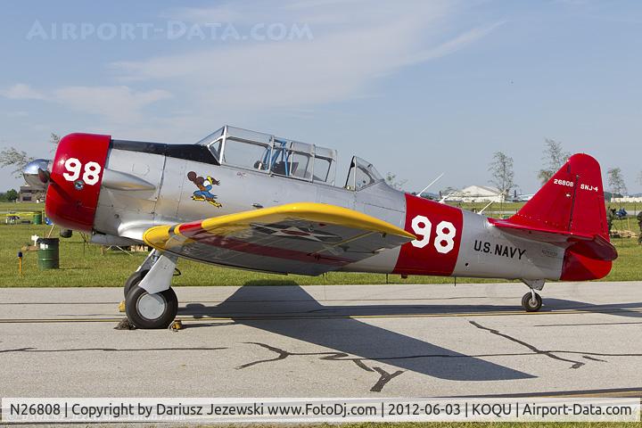 N26808, 1956 North American SNJ-4 Texan C/N 88-11452, North American SNJ-4 Texan  C/N 26808, N26808