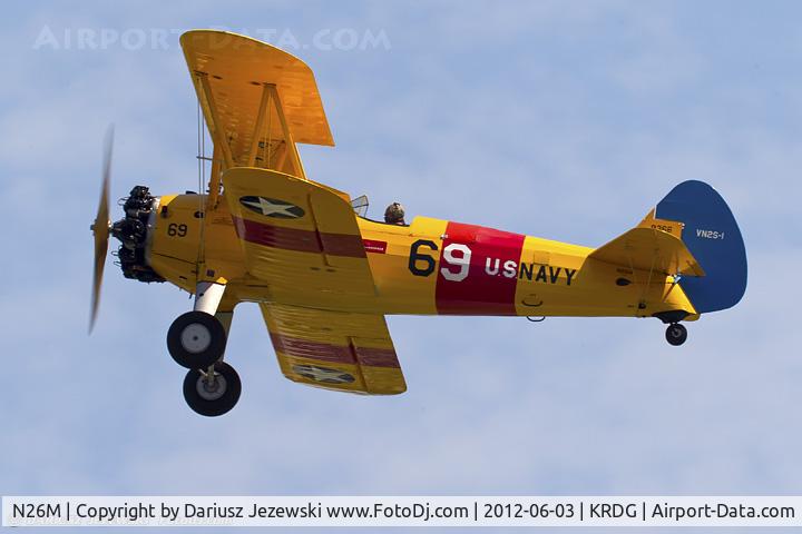 N26M, 1941 Boeing A75N1(PT17) C/N 75-1925, Boeing A-75N1 (PT-17) Stearman  C/N 75-1925, N26M
