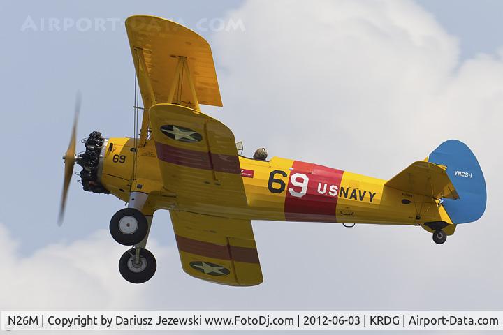 N26M, 1941 Boeing A75N1(PT17) C/N 75-1925, Boeing A-75N1 (PT-17) Stearman  C/N 75-1925, N26M