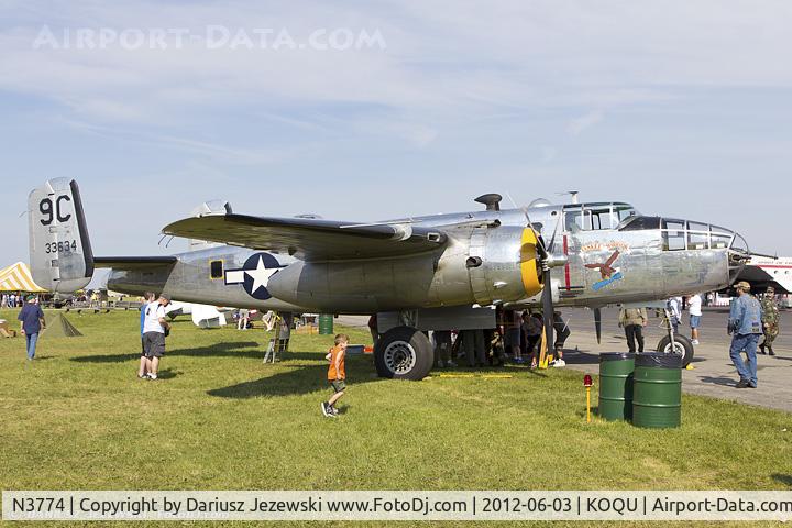 N3774, 1943 North American B-25D Mitchell C/N 100-23960, North American B-25C Mitchell 