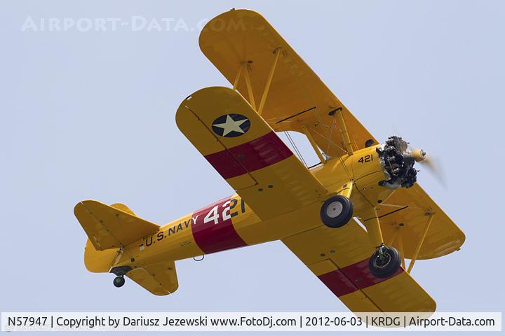 N57947, 1942 Boeing A75N1(PT17) C/N 75-4392, Boeing A-75N1 (PT-17) Stearman  C/N 75-4392, N57947