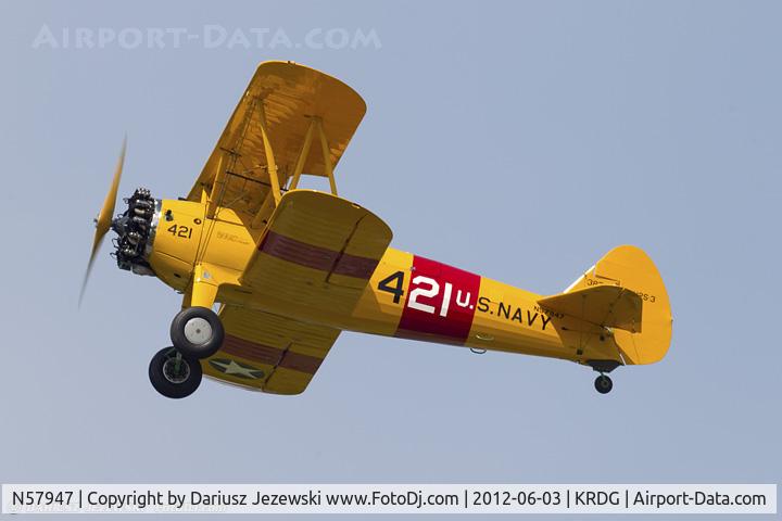 N57947, 1942 Boeing A75N1(PT17) C/N 75-4392, Boeing A-75N1 (PT-17) Stearman  C/N 75-4392, N57947