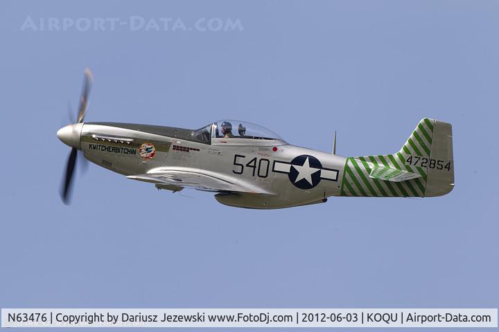 N63476, 1944 North American P-51D Mustang C/N 122-31200, North American P-51D Mustang 