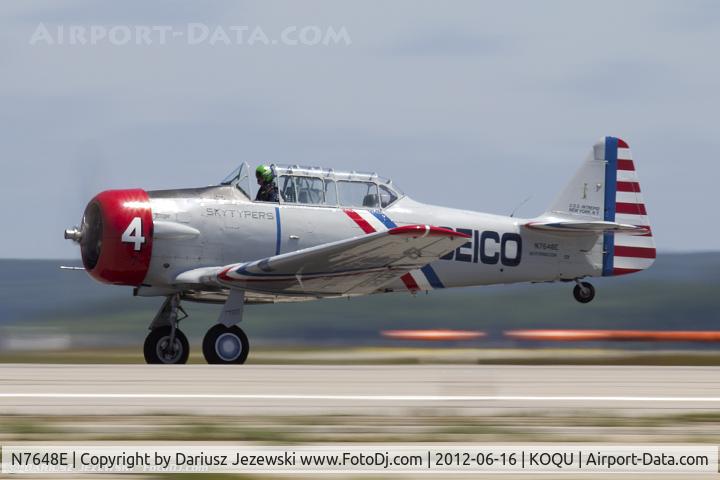 N7648E, 1942 North American SNJ-3 Texan C/N 78-6987, North American SNJ-3 Texan  C/N 786987 - Geico Skytypers, N7648E