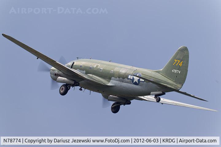 N78774, 1944 Curtiss C-46F Commando C/N 22597, Curtiss Wright C-46F Commando 