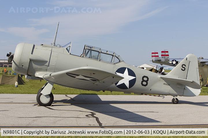 N9801C, 1943 North American SNJ-5 Texan Texan C/N 90-669, North American SNJ-5 Texan  C/N 90-669, N9801C