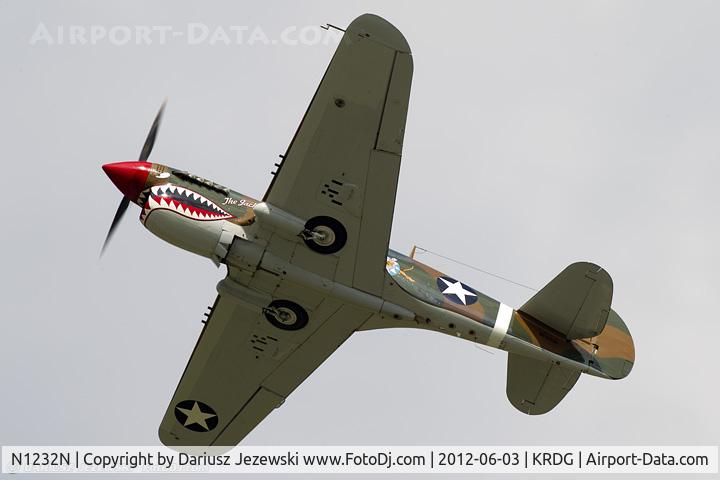 N1232N, 1943 Curtiss P-40N Warhawk C/N 27483, Curtiss P-40M Warhawk 