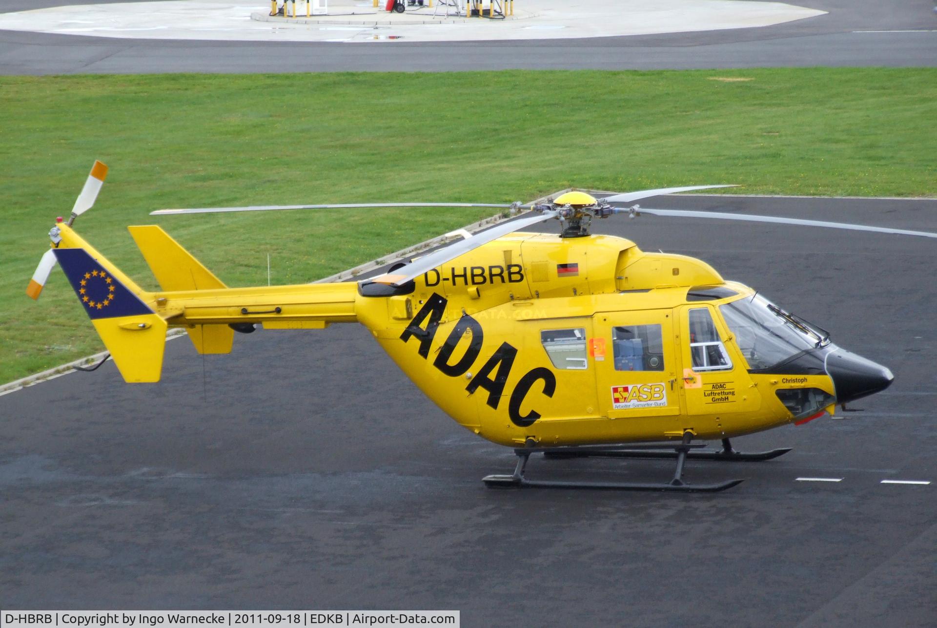 D-HBRB, Eurocopter-Kawasaki BK-117B-2 C/N 7250, MBB-Kawasaki BK-117B-2 of ADAC Luftrettung at Bonn-Hangelar airfield