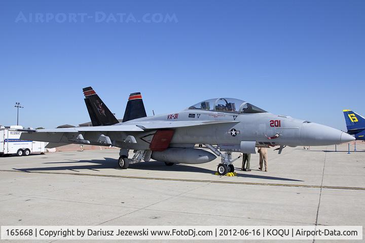 165668, Boeing F/A-18F Super Hornet C/N 1500/F007, F/A-18F Super Hornet 165668 DD-201 from VX-31 