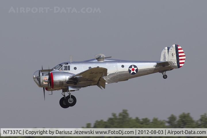 N7337C, 1943 Beech AT-11 Kansan C/N 4597, Beech AT-11 Kansan 