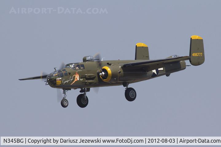 N345BG, 1944 North American TB-25N Mitchell C/N 108-47531, North American TB-25N Mitchell 