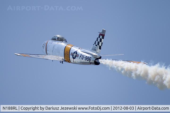 N188RL, 1952 North American F-86F Sabre C/N 191-682, North American F-86F (CWF86-F-30-NA) Sabre 