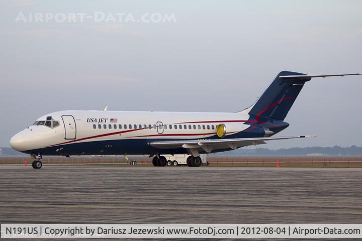N191US, 1987 British Aerospace BAe.146-200A C/N E2073, Douglas DC-9-15 C/N 45718, N191US