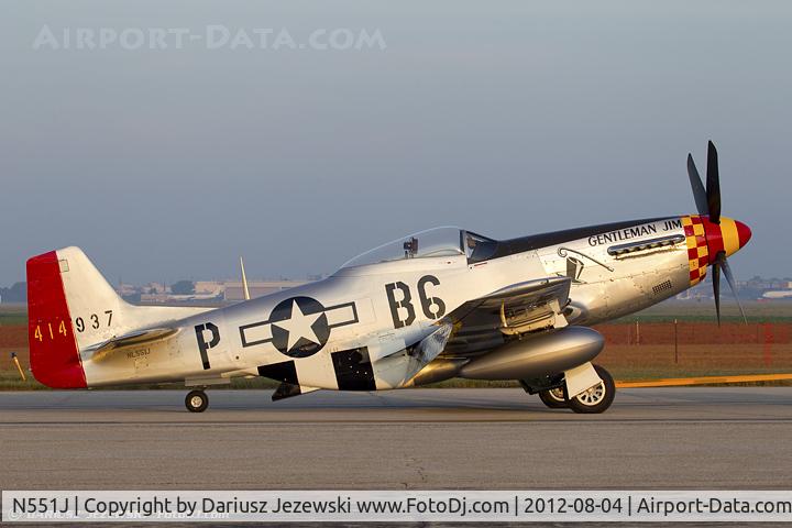 N551J, 1957 North American P-51D Mustang C/N 44-74230, North American P-51D Mustang 