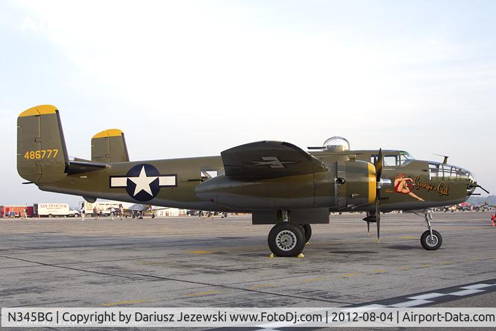 N345BG, 1944 North American TB-25N Mitchell C/N 108-47531, North American TB-25N Mitchell 