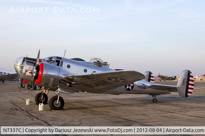 N7337C, 1943 Beech AT-11 Kansan C/N 4597, Beech AT-11 Kansan 